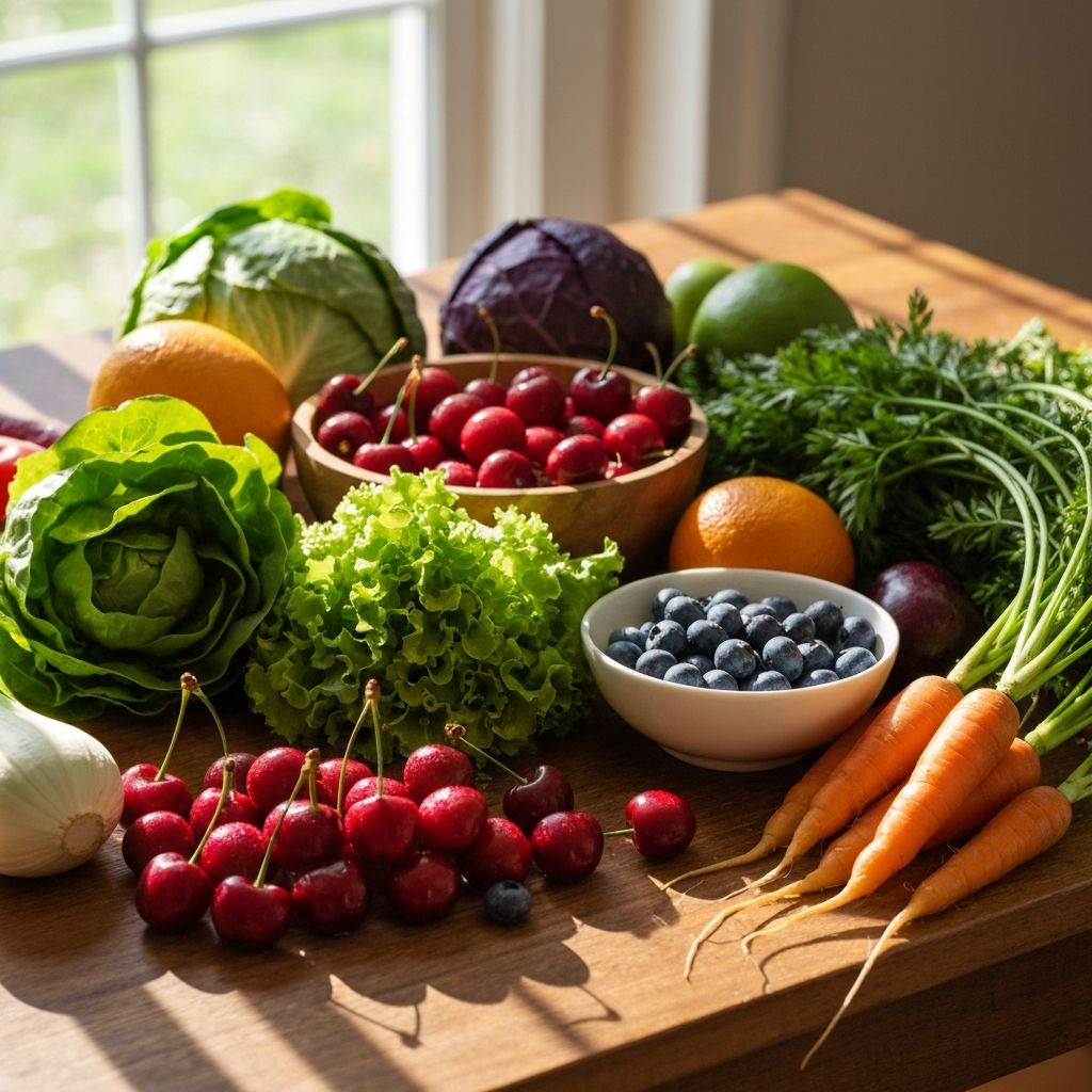 Healthy vegetables and nutrition